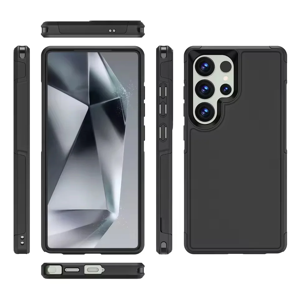 Stoßabsorbierende Silikon/Plastik Hülle/Case für Samsung Galaxy S26, S26 Plus, S26 Ultra
