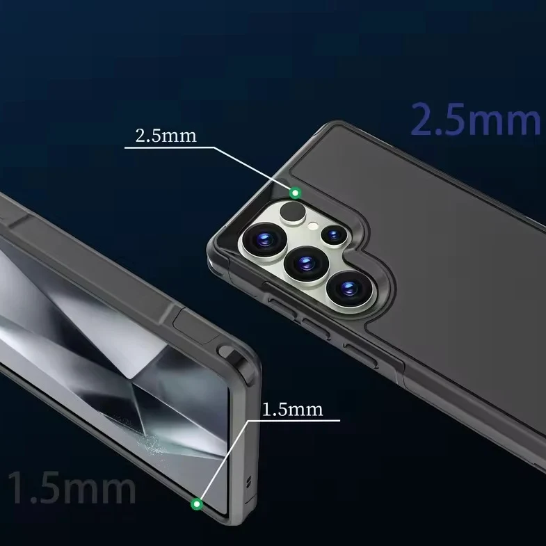Stoßabsorbierende Silikon/Plastik Hülle/Case für Samsung Galaxy S26, S26 Plus, S26 Ultra