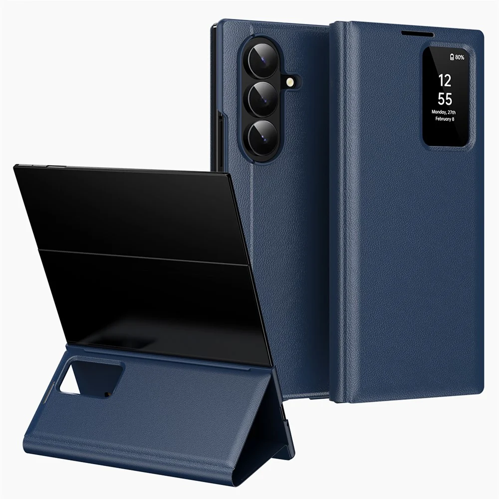 Kunstleder Klapp Hülle/Flip Case mit Sichtfenster für Samsung Galaxy Z TriFold