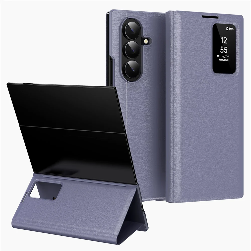 Kunstleder Klapp Hülle/Flip Case mit Sichtfenster für Samsung Galaxy Z TriFold