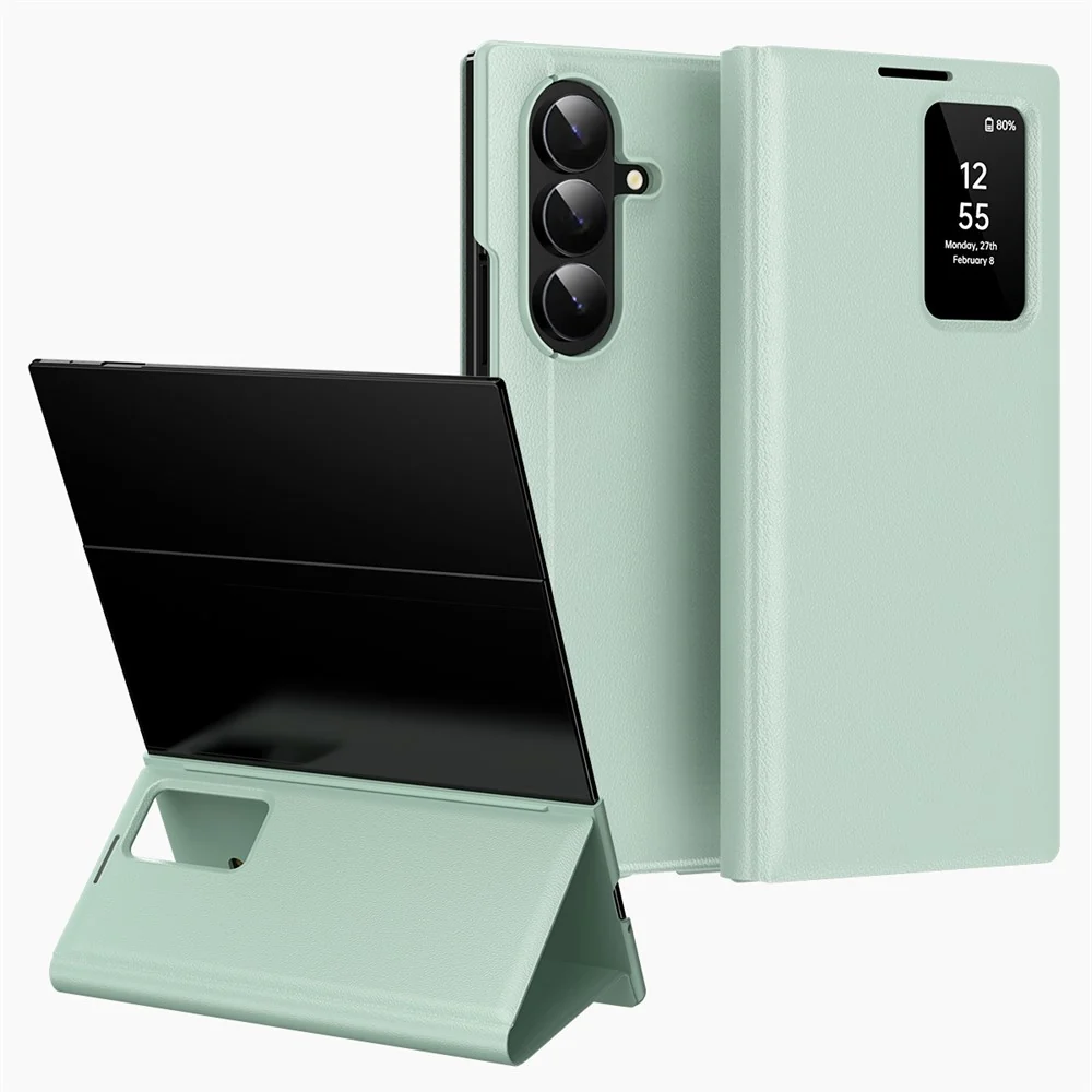 Kunstleder Klapp Hülle/Flip Case mit Sichtfenster für Samsung Galaxy Z TriFold